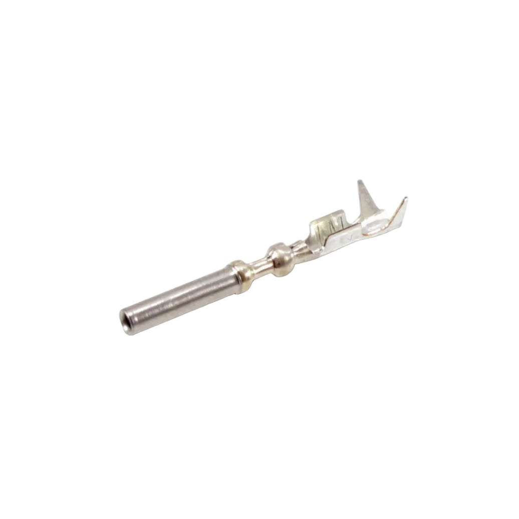 A small metallic electrical connector or terminal piece shown on a plain white background.