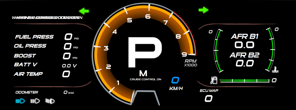 Motec Display Creator Mclaren Orange Dash