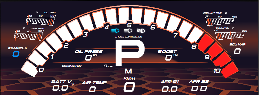 Motec Display Creator Lambo Dash